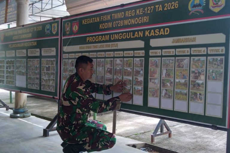 Di Balik Sukses TMMD ke-127 Wonogiri, Peran Sunyi Serka Eko Mengawal Data dan Logistik