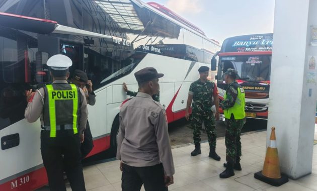Sambut Lebaran, Pengamanan Terpadu di Terminal Patria Blitar Diperketat