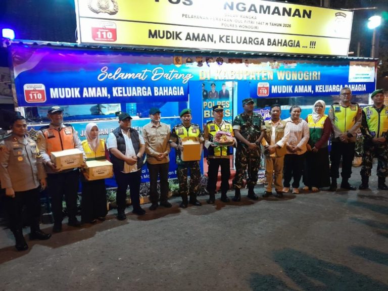 Pastikan Jalur Mudik Aman, Forkopimda Wonogiri Tinjau Pos Pengamanan Lebaran