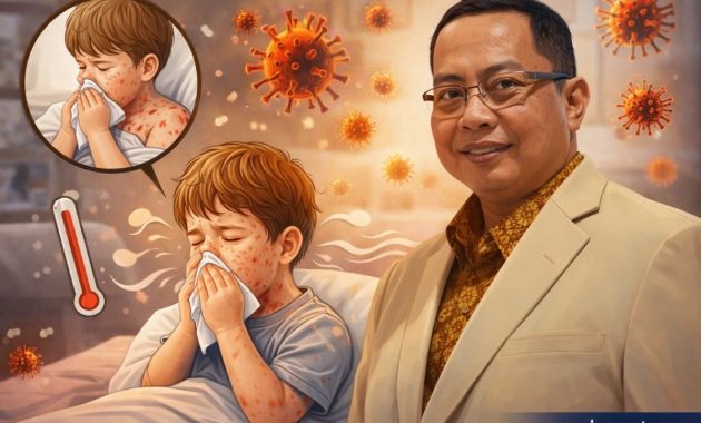 Campak Masih Mengintai, Pakar UNAIR: Jangan Abaikan Batuk Pilek dan Ruam pada Anak!