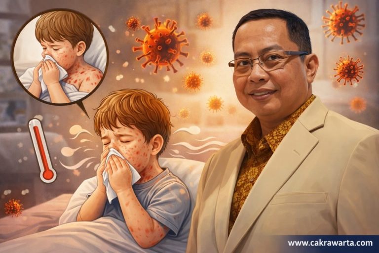 Campak Masih Mengintai, Pakar UNAIR: Jangan Abaikan Batuk Pilek dan Ruam pada Anak!