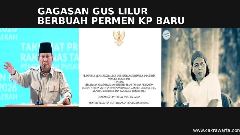 Gagasan Gus Lilur ke Presiden Prabowo Berbuah Permen KP Baru