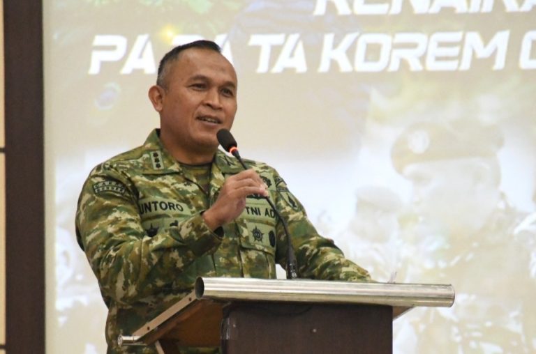 Prajuritnya Naik Pangkat, Danrem Untoro: Pengabdian Harus Lebih Tinggi!
