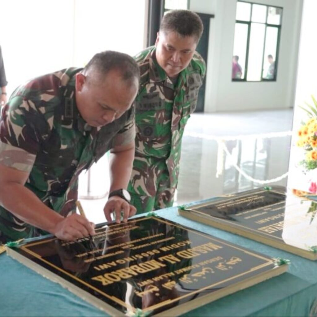 Resmikan Masjid Al-Mubarok, Danrem Untoro: Keimanan Prajurit Harus Jadi Benteng dari Pelanggaran