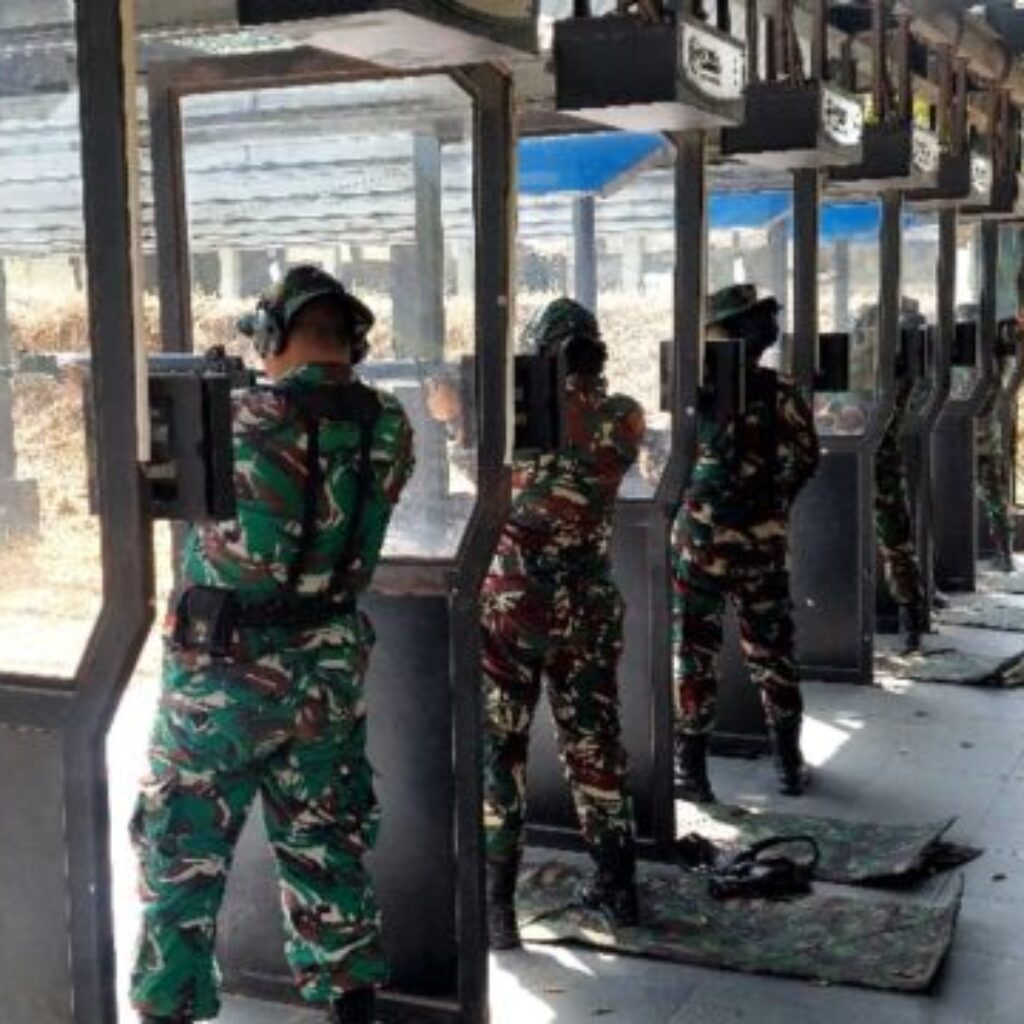 Latihan Berkelanjutan, Korem 083/Bdj Asah Kesiapan Menembak Prajurit
