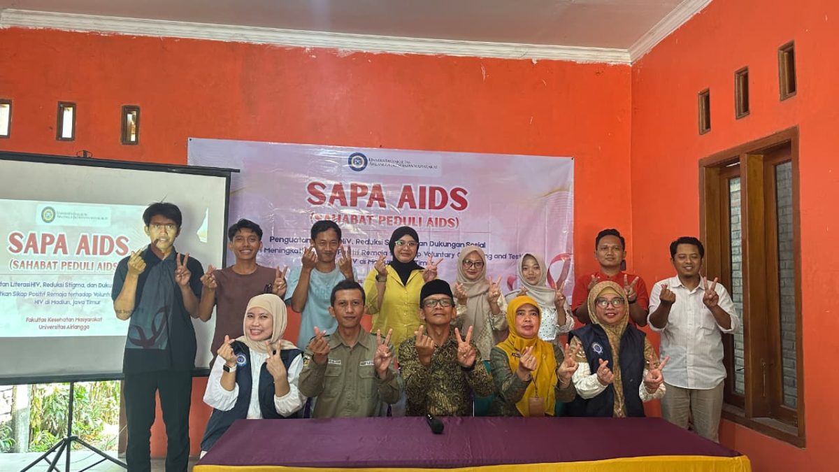 FKM UNAIR Bentuk SAPA AIDS di Madiun, Remaja Disiapkan Jadi Garda Depan Lawan Stigma HIV